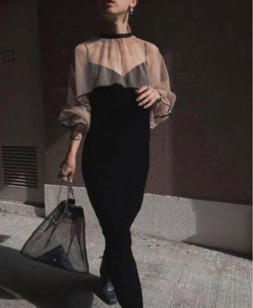 ワンピース AMERI MANY WAY TULLE VEIL DRESS