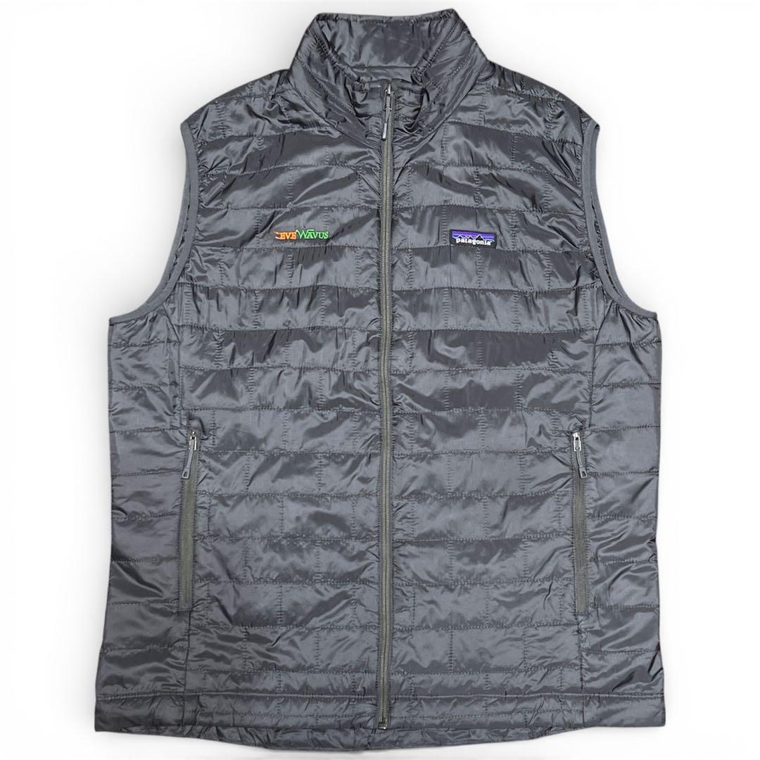 【購入用】Lパタゴニアナノパフベストキルティングチャコールグレードローコード