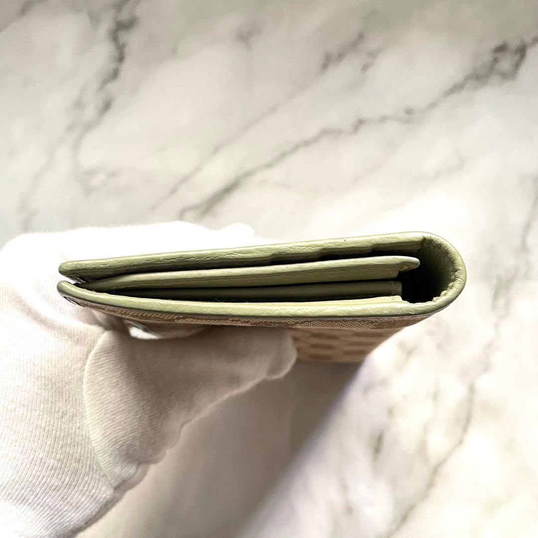 GUCCI グッチ　GG キャンバス 長財布　アビー　希少色　0120-①