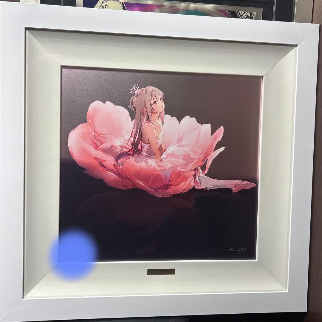 アールビバン 版画 Anmi ME版 夢見るフラミンゴ ミクスドメディア