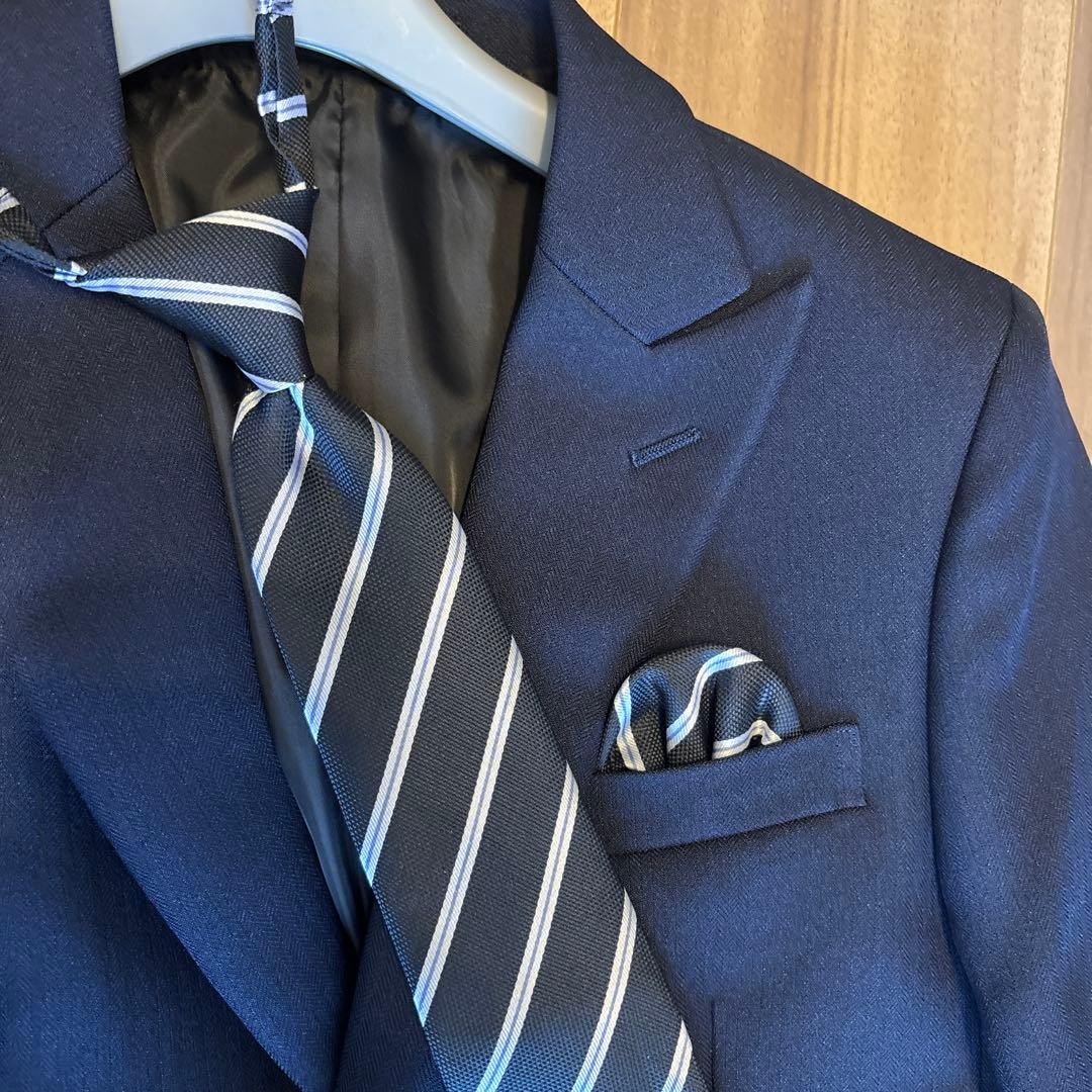 美品ネイビースーツ 150 5点セット