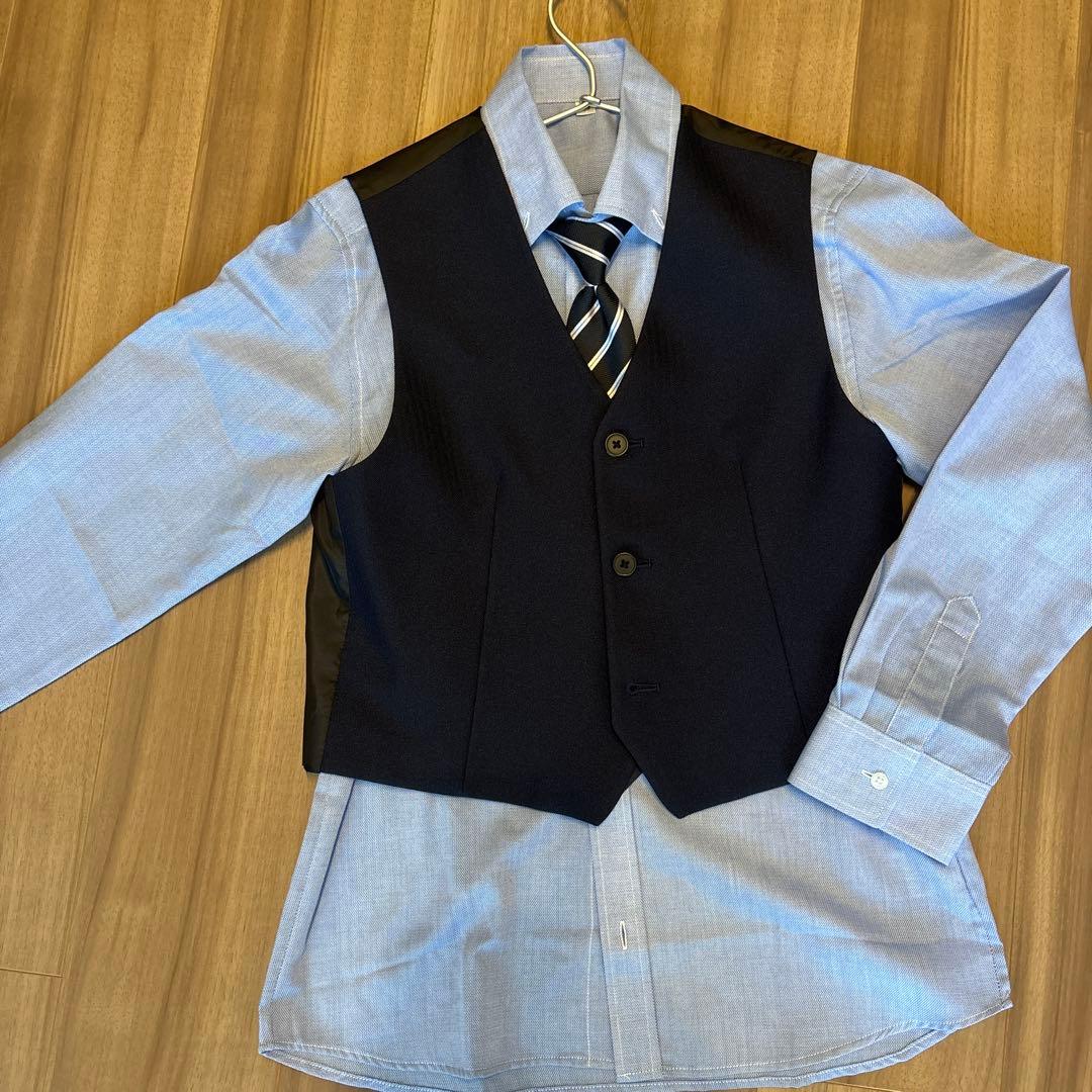 美品ネイビースーツ 150 5点セット