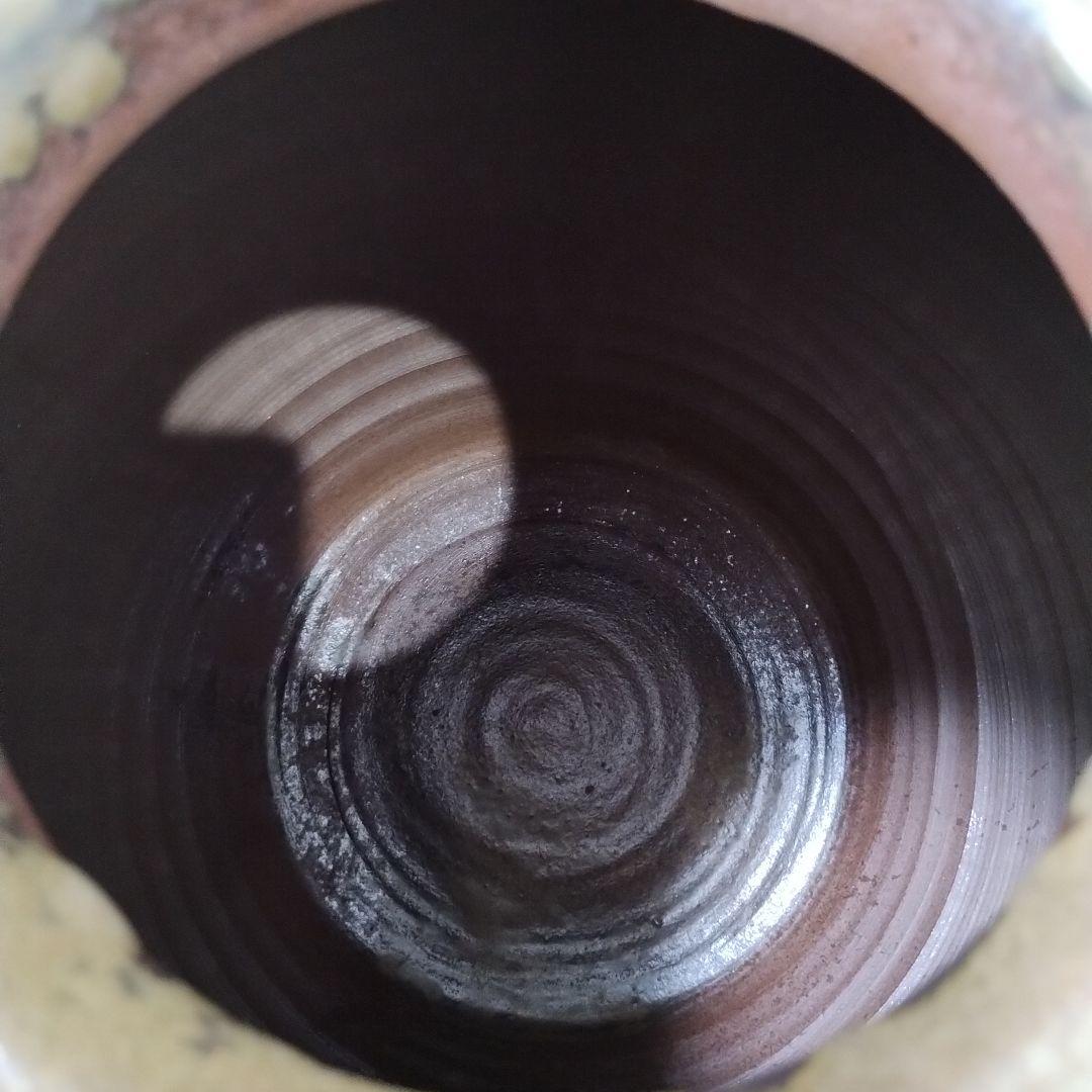 備前焼　花瓶 約11cm口径