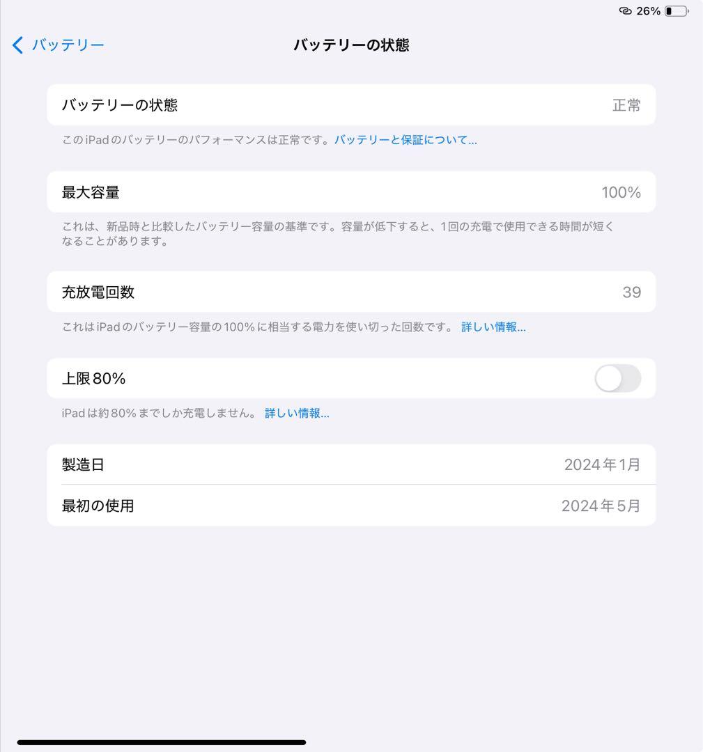 iPad Air 11-inch (M2)第6世代128G スペースグレイ