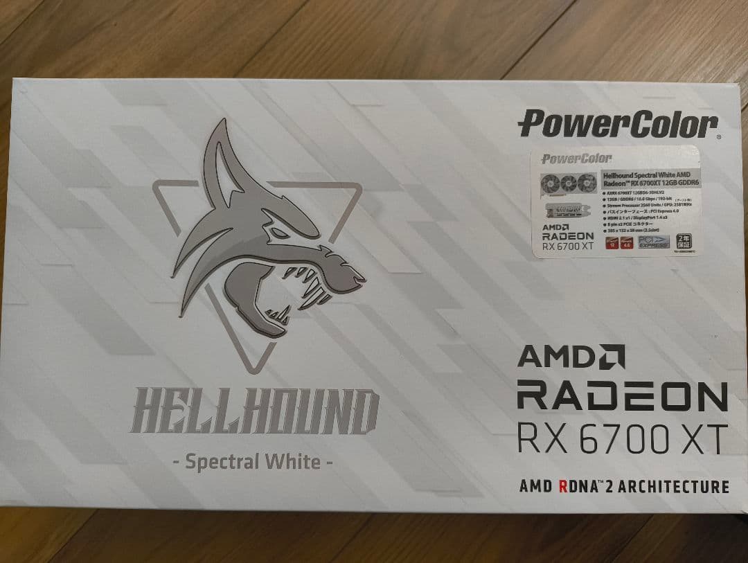 グラフィックボード・グラボ・ビデオカード PowerColor Hellhound RX6700XT white