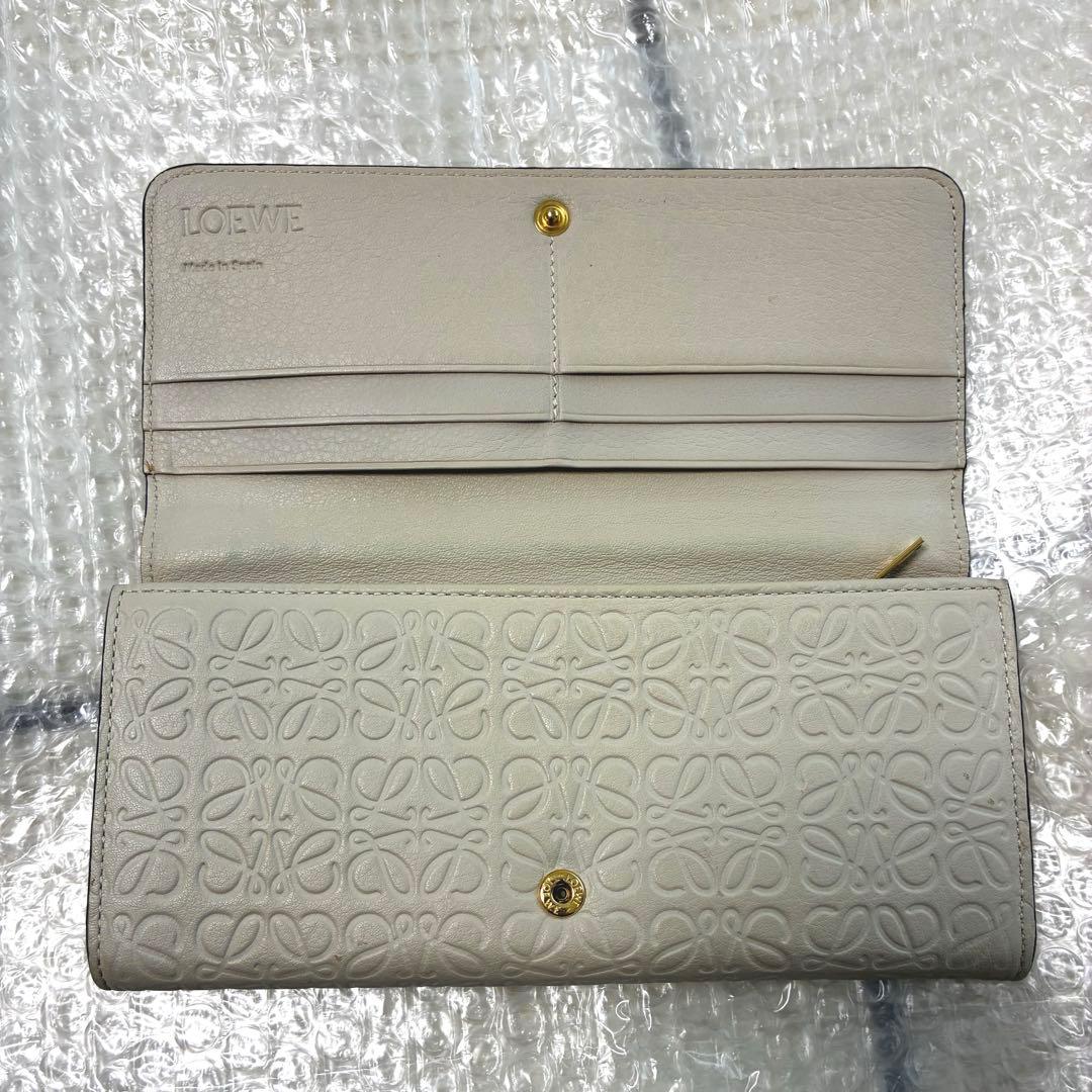 【LOEWE】ロエベ アナグラム リピート 二つ折り長財布