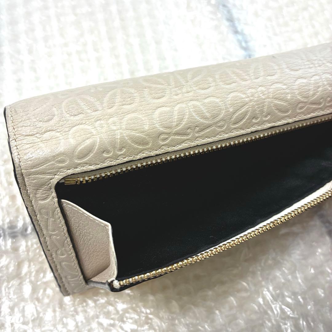 【LOEWE】ロエベ アナグラム リピート 二つ折り長財布