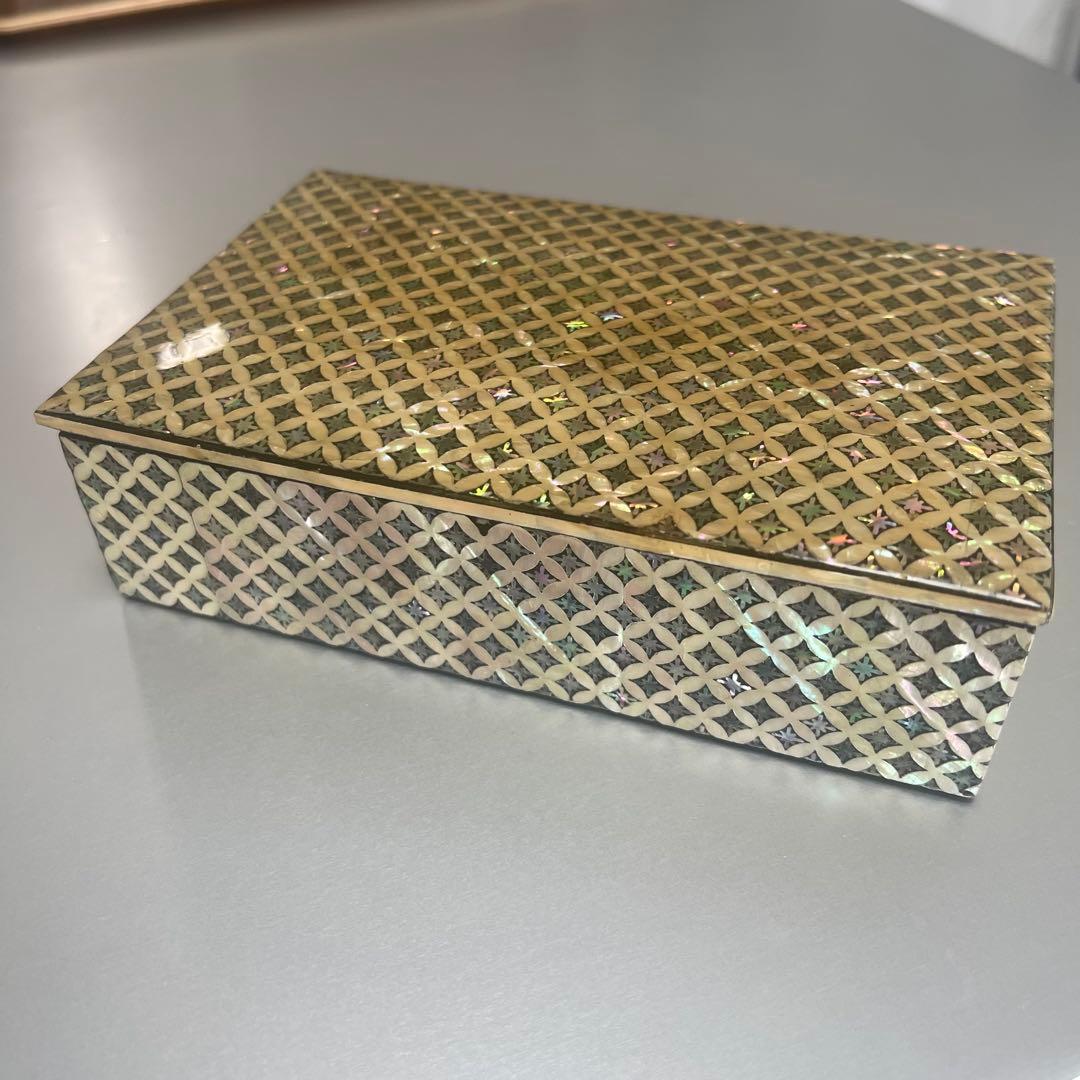 韓国　螺鈿工芸　小箱