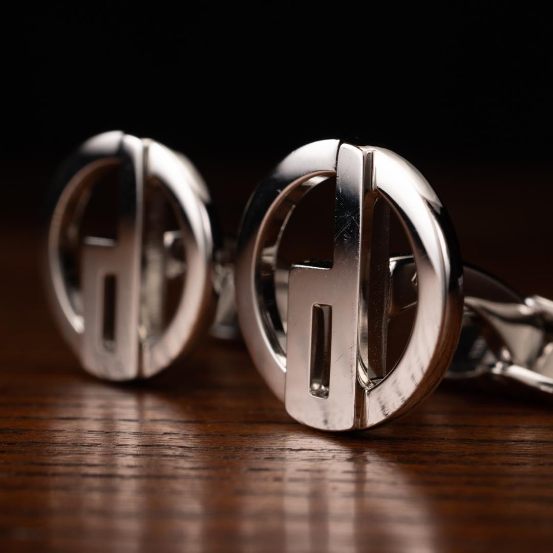 【英国王室御用達】★箱有 Dunhill シルバー925 カフリンクス ダンヒル