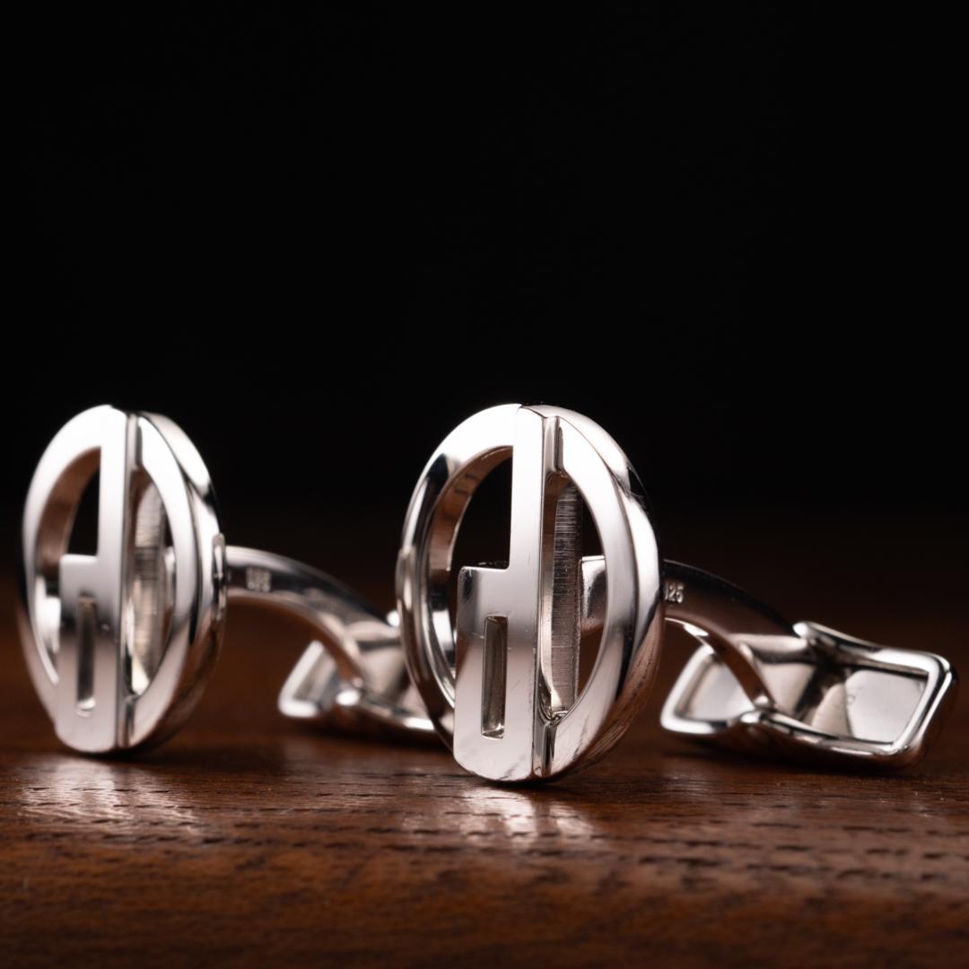 【英国王室御用達】★箱有 Dunhill シルバー925 カフリンクス ダンヒル