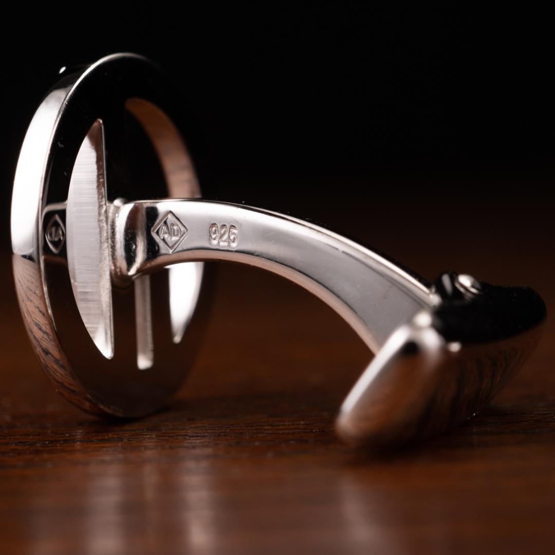 【英国王室御用達】★箱有 Dunhill シルバー925 カフリンクス ダンヒル