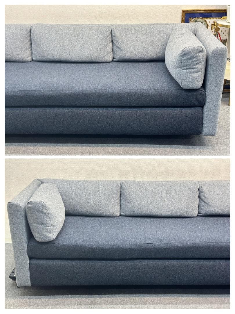 美品■HAY■HACKNEY　3Pソファ　幅250cm　グレー系　ファブリック