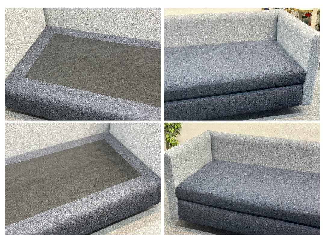 美品■HAY■HACKNEY　3Pソファ　幅250cm　グレー系　ファブリック