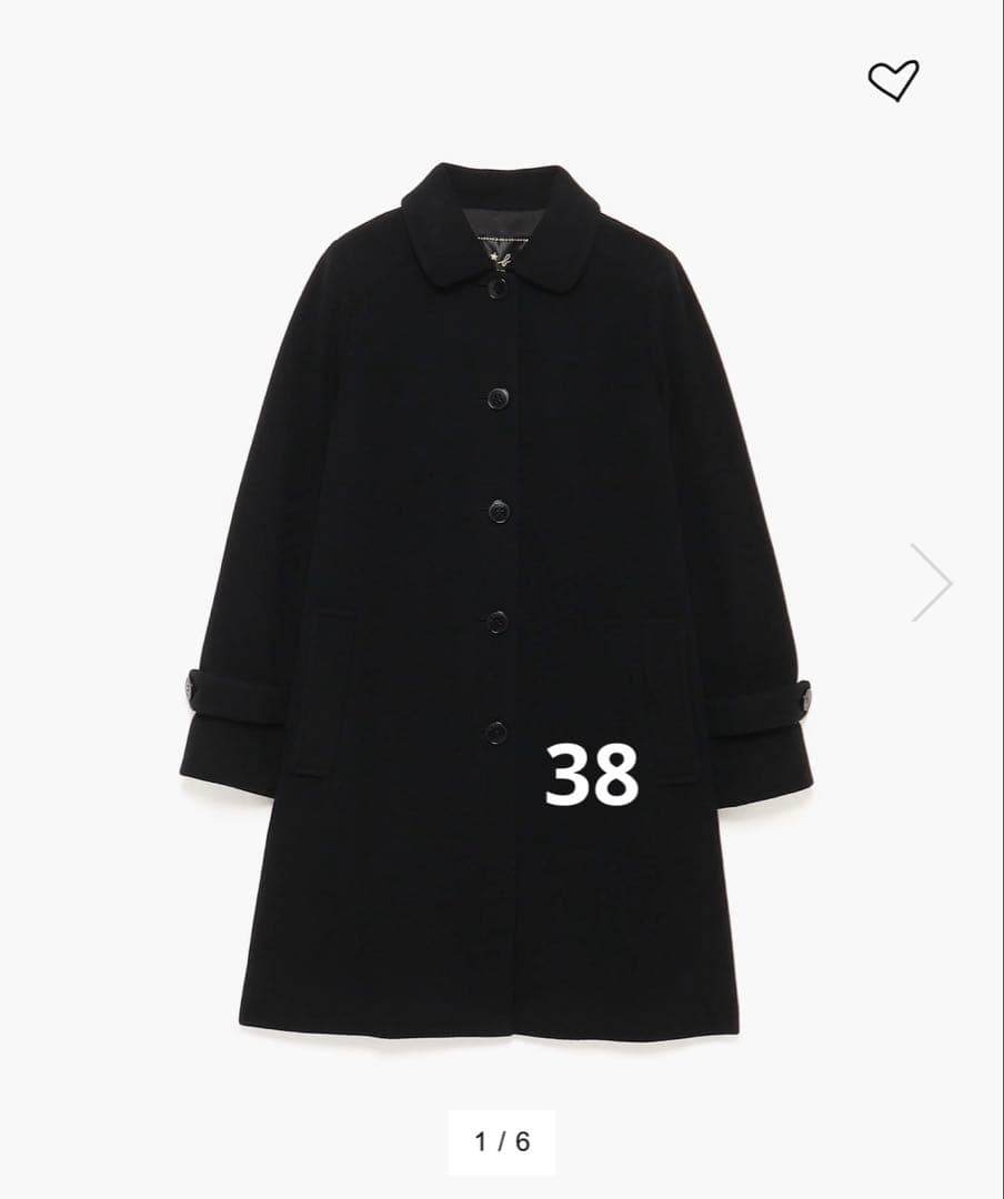 To b. by agnes b. ニューピミリココート ブラック 黒 38 M