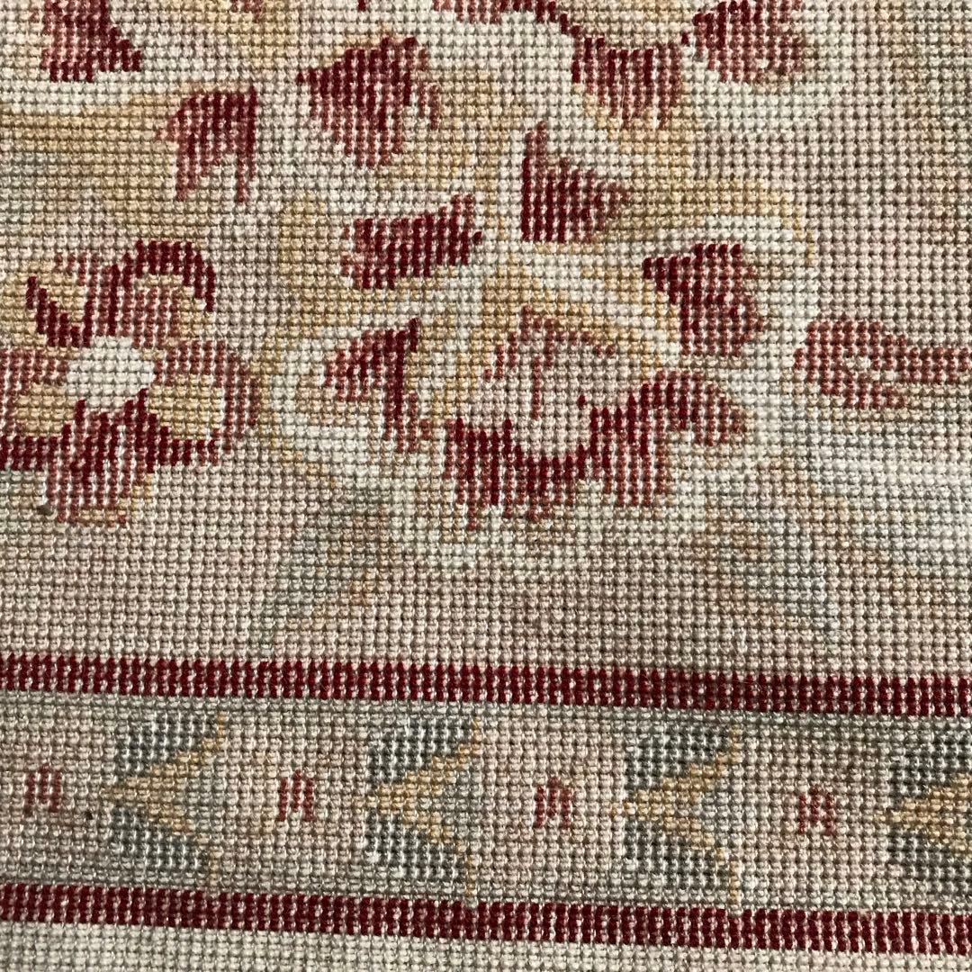 花柄 和風 ラグ ラグマット 段通 絨毯169×241cm ベージュ