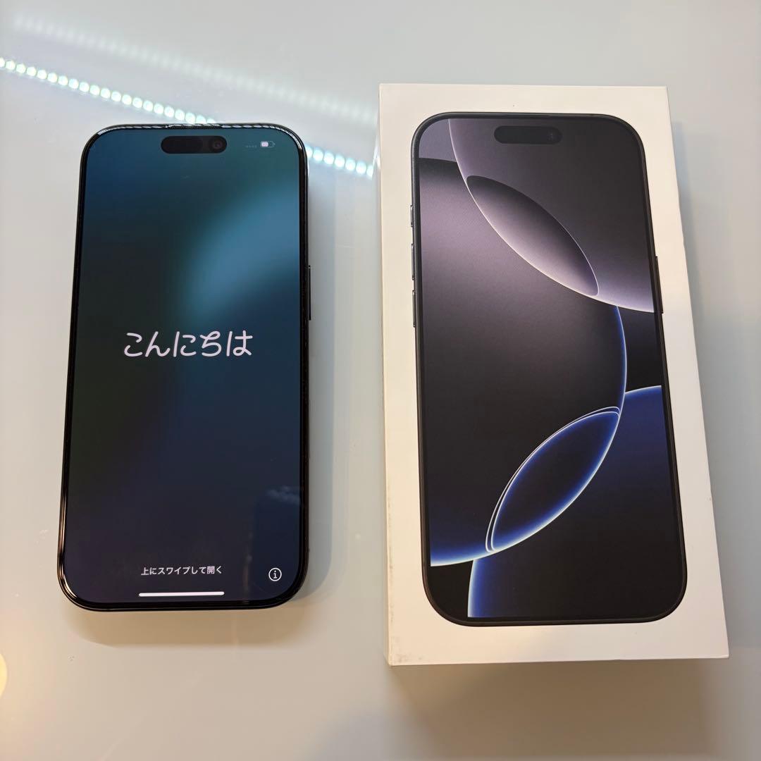 iPhone 16 Pro ブラックチタニウム 256GBバッテリー容量100%