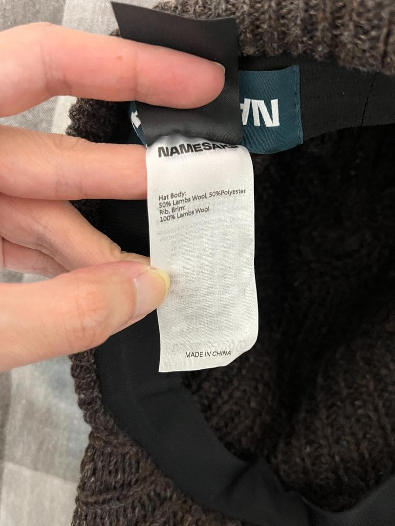 帽子 NAMESAKE Dave Knitted Fedora Brown