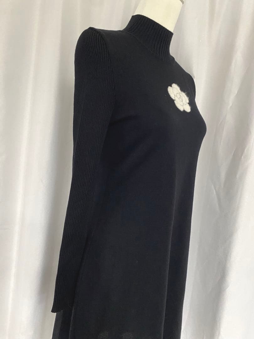 M'S GRACY エムズグレイシーフラワーモチーフ タートルワンピース