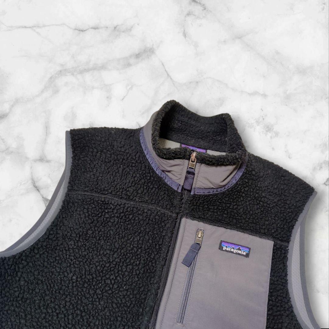 希少 廃盤✨パタゴニア レトロXベスト ボアベスト 23048 黒 M