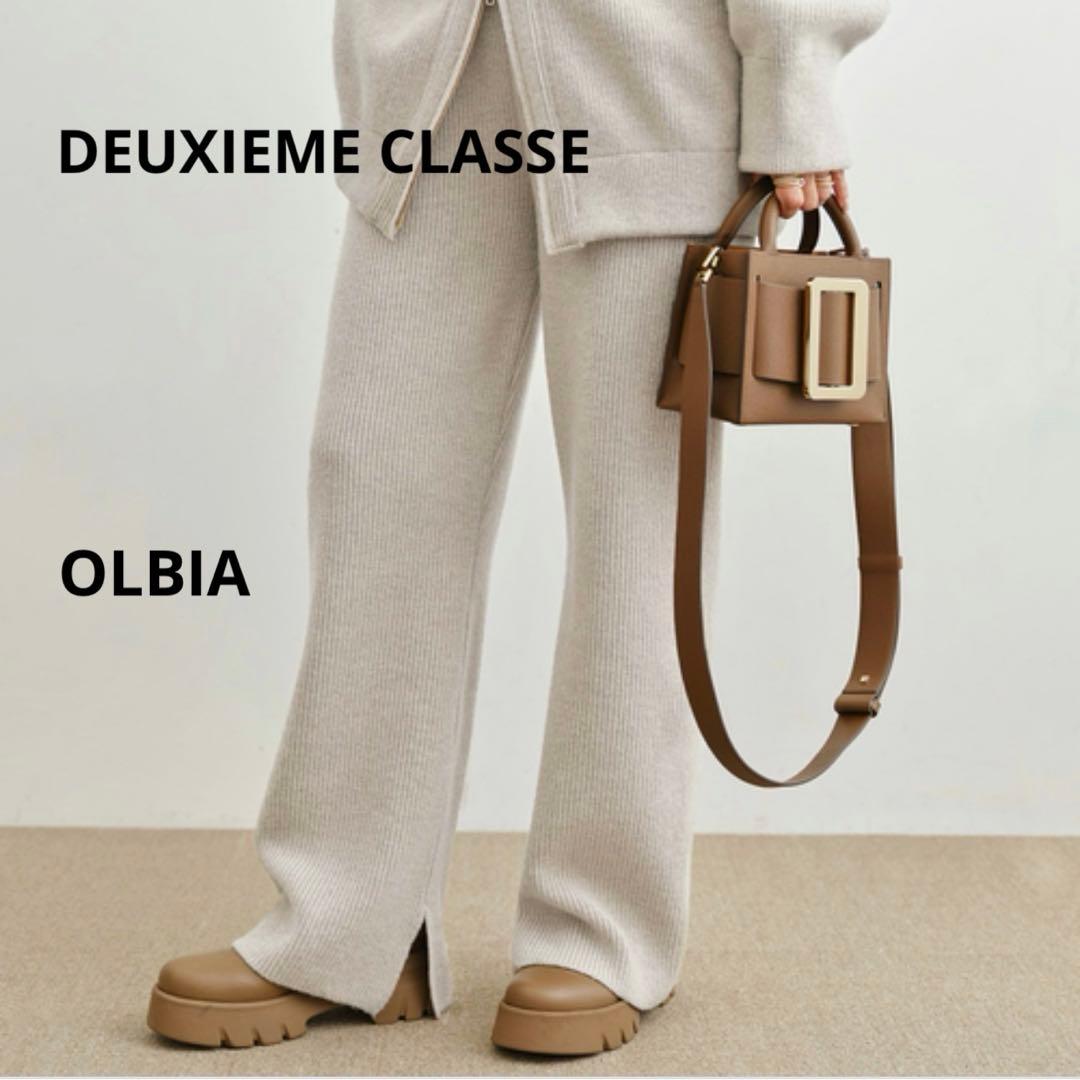 Deuxieme Classe23AW *OLBIA リブ パンツ　36