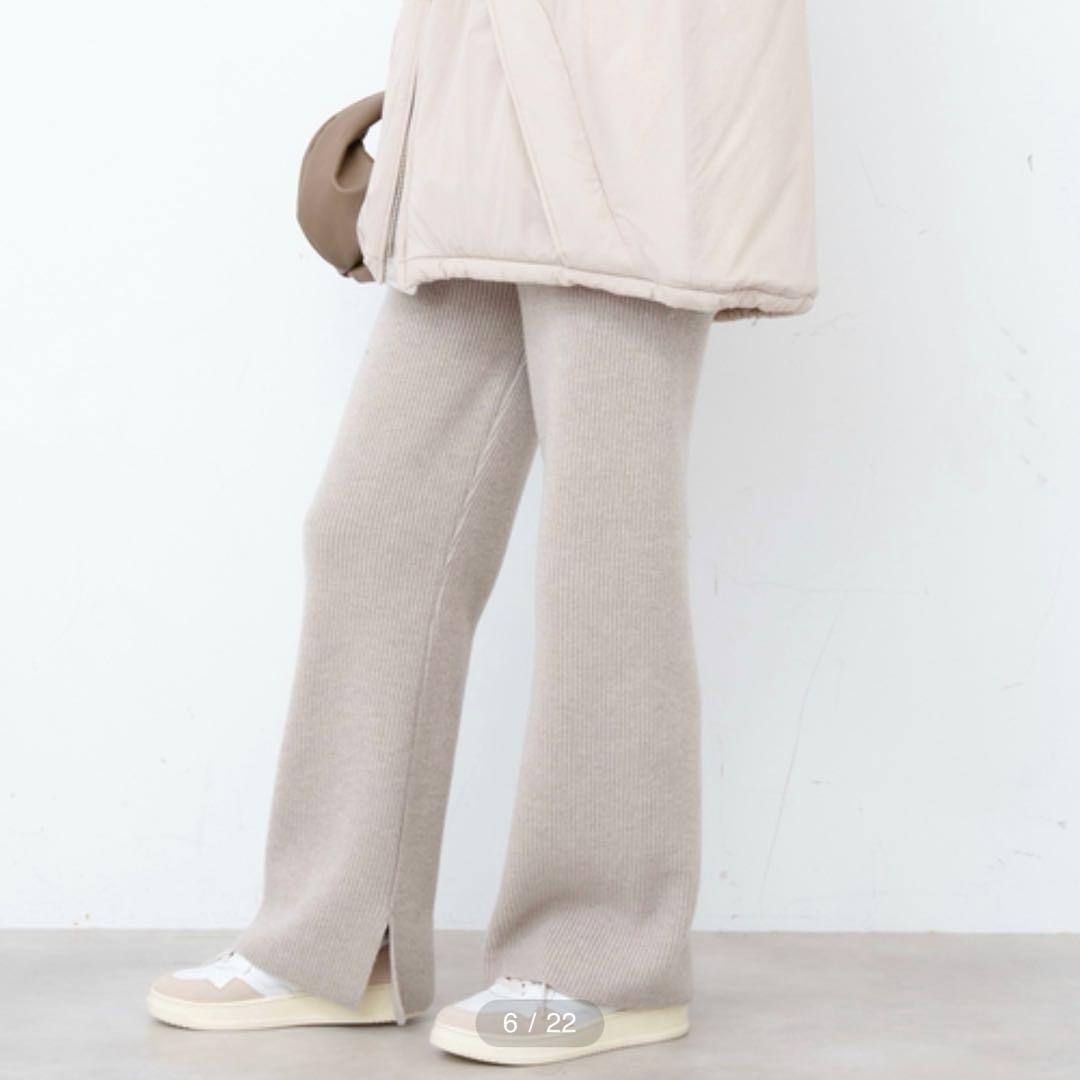 Deuxieme Classe23AW *OLBIA リブ パンツ　36