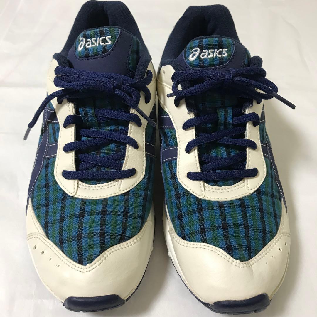 ファミリア×アシックス コラボ スニーカー ファミリアチェック 24センチ