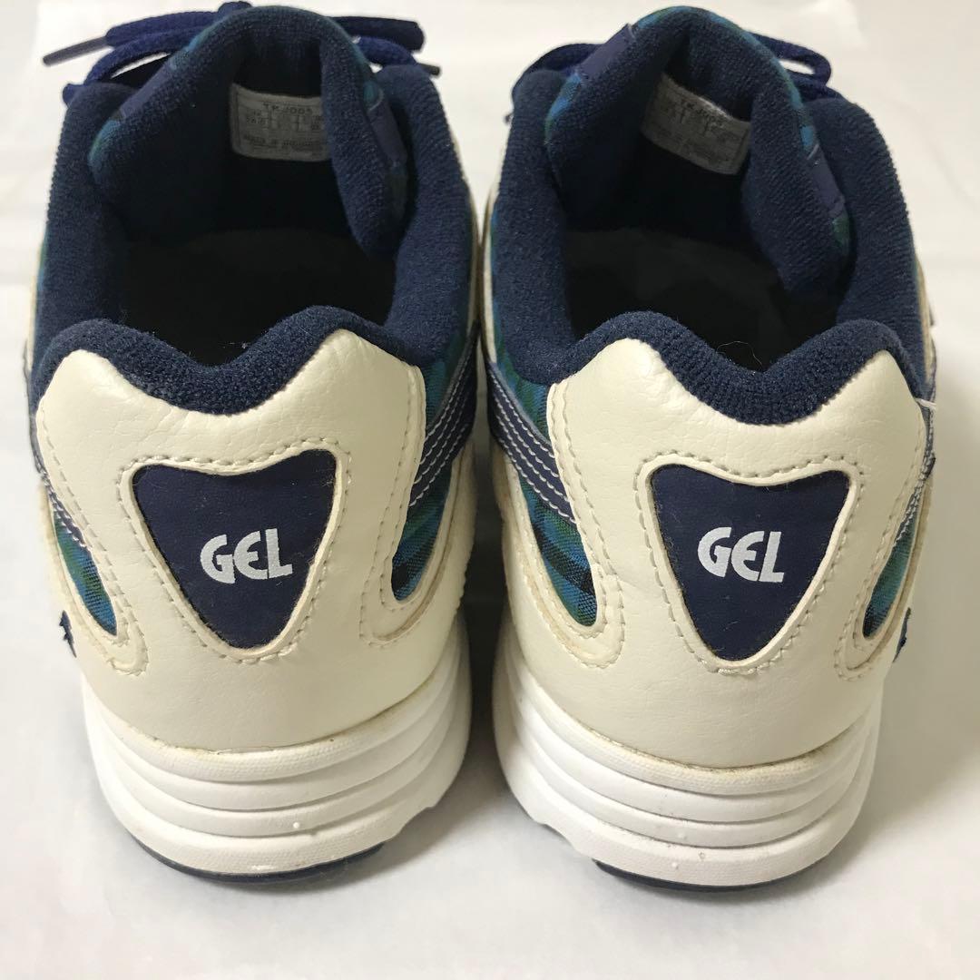 ファミリア×アシックス コラボ スニーカー ファミリアチェック 24センチ