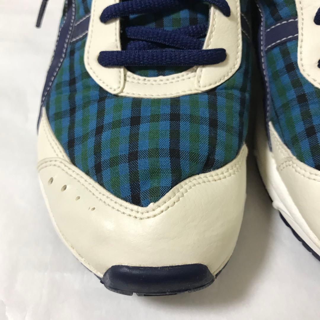 ファミリア×アシックス コラボ スニーカー ファミリアチェック 24センチ