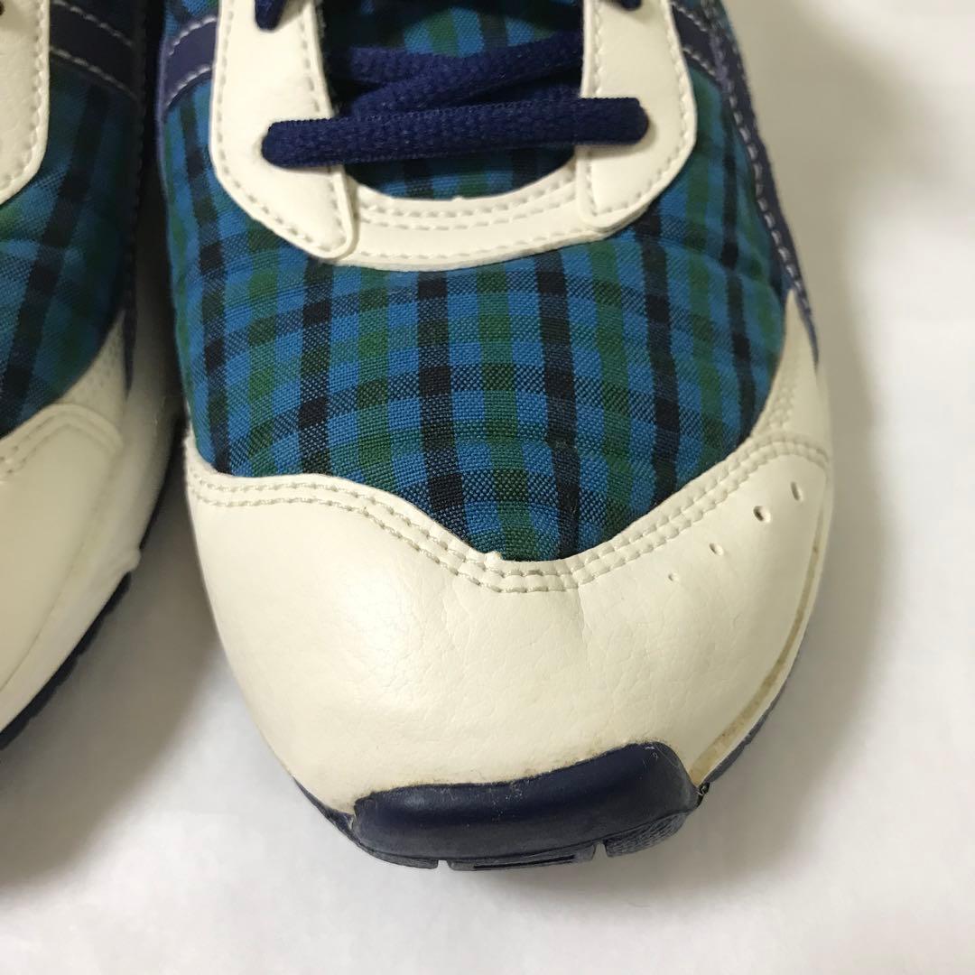 ファミリア×アシックス コラボ スニーカー ファミリアチェック 24センチ