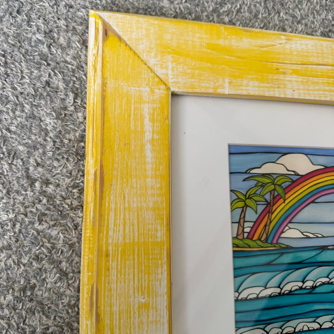 ヘザーブラウン Heather Brown ビーチアート フレーム・額縁付き