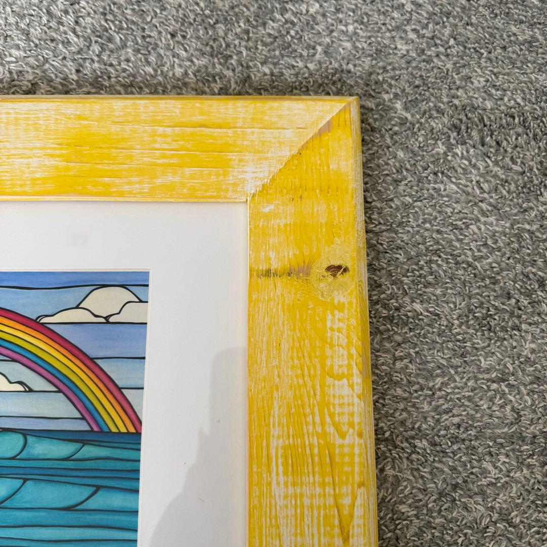 ヘザーブラウン Heather Brown ビーチアート フレーム・額縁付き