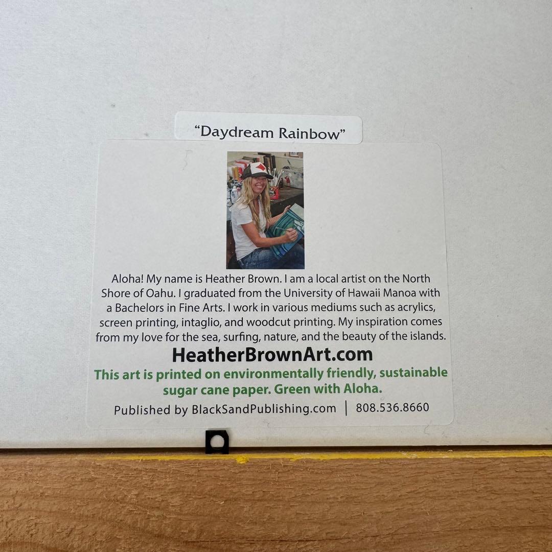 ヘザーブラウン Heather Brown ビーチアート フレーム・額縁付き