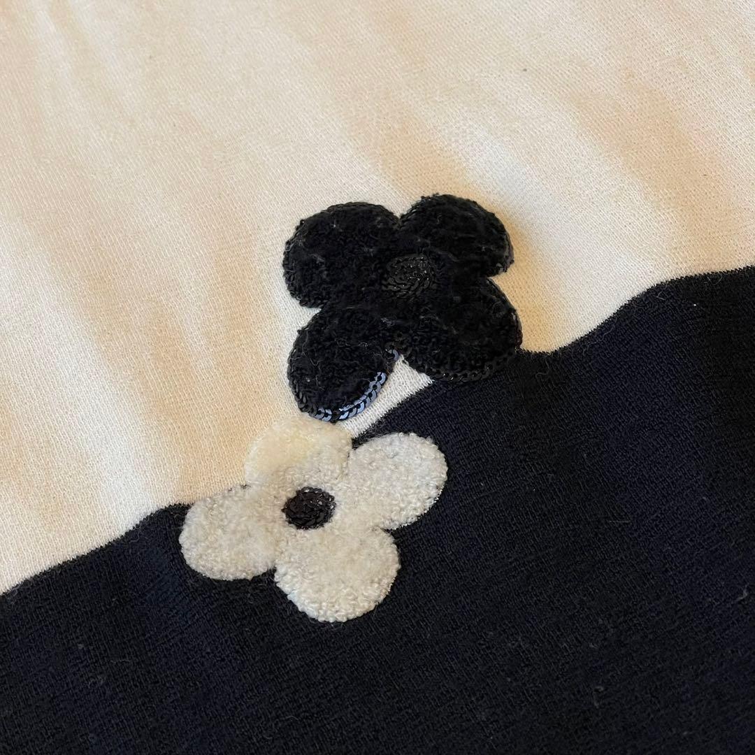 M'S GRACY 2020年 フラワー ニット ワンピース ブラック 40