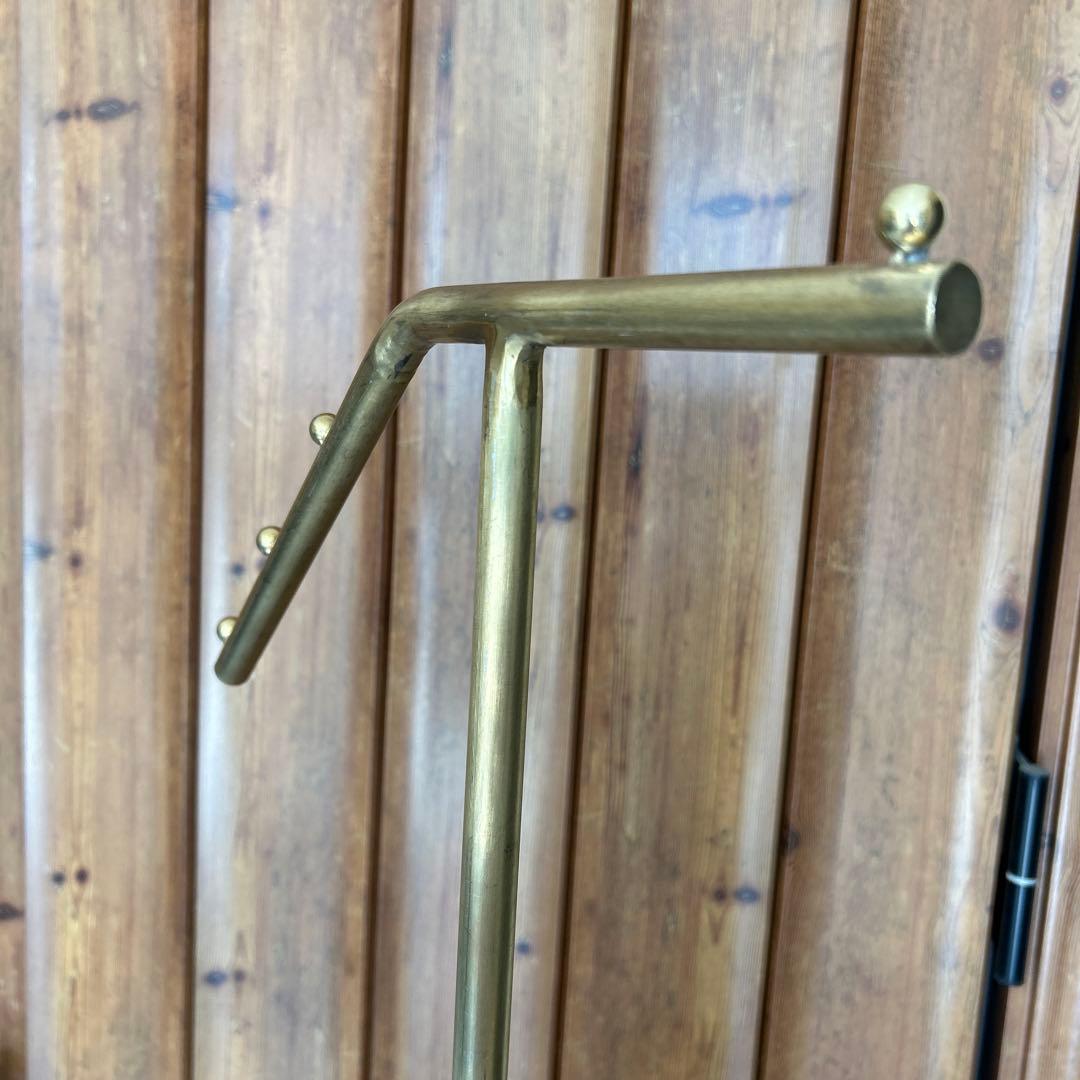 ゴールド インダストリアル スラントハンガー アイアン ラック 無骨 シャビー