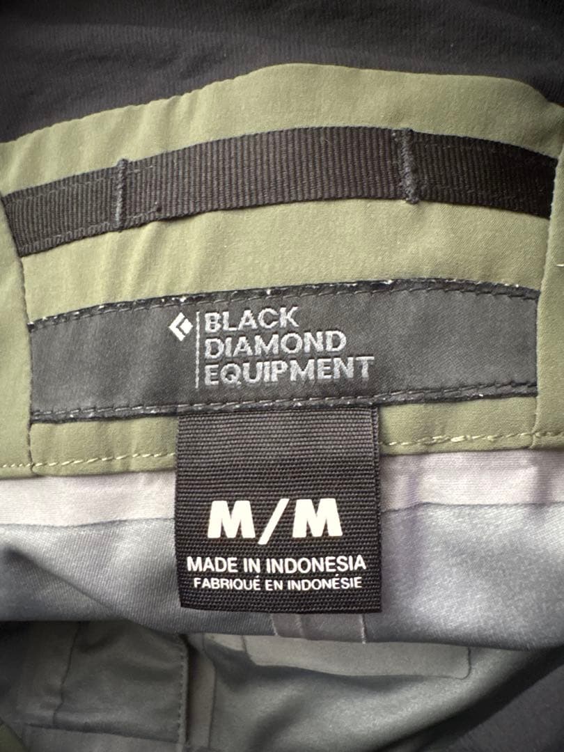 ブラックダイアモンド メンズ リーコンストレッチビブ　Mサイズ