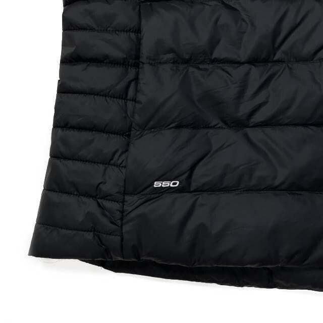 ノースフェイス ダウンベスト US限定 ロゴ刺繍(XXL)黒 190122