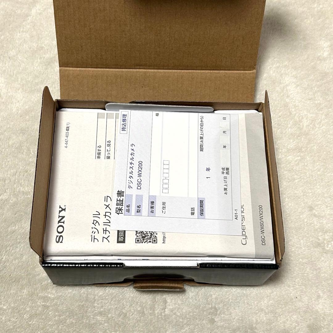 【極美品 動作確認済】SONY サイバーショット DSC-WX200 シルバー