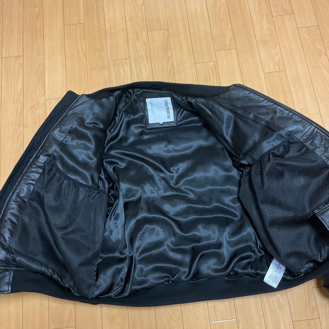 ち*び様 TIGHTBOOTH TBKB LEATHER MA-1 DOWN J