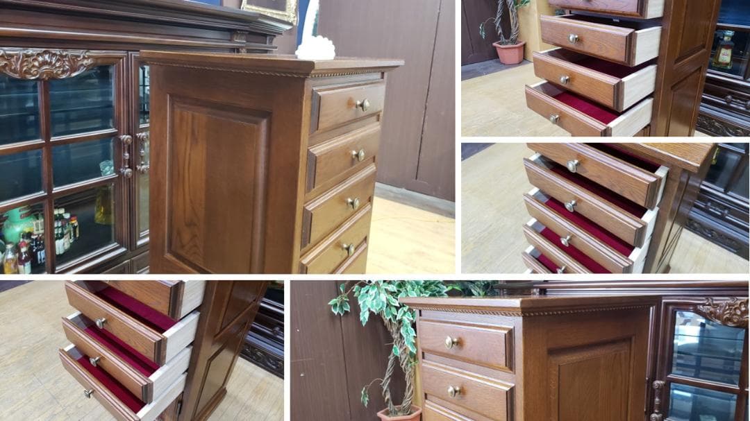 F31　美品　葉山クラシック スリムチェスト ジュエリーチェスト