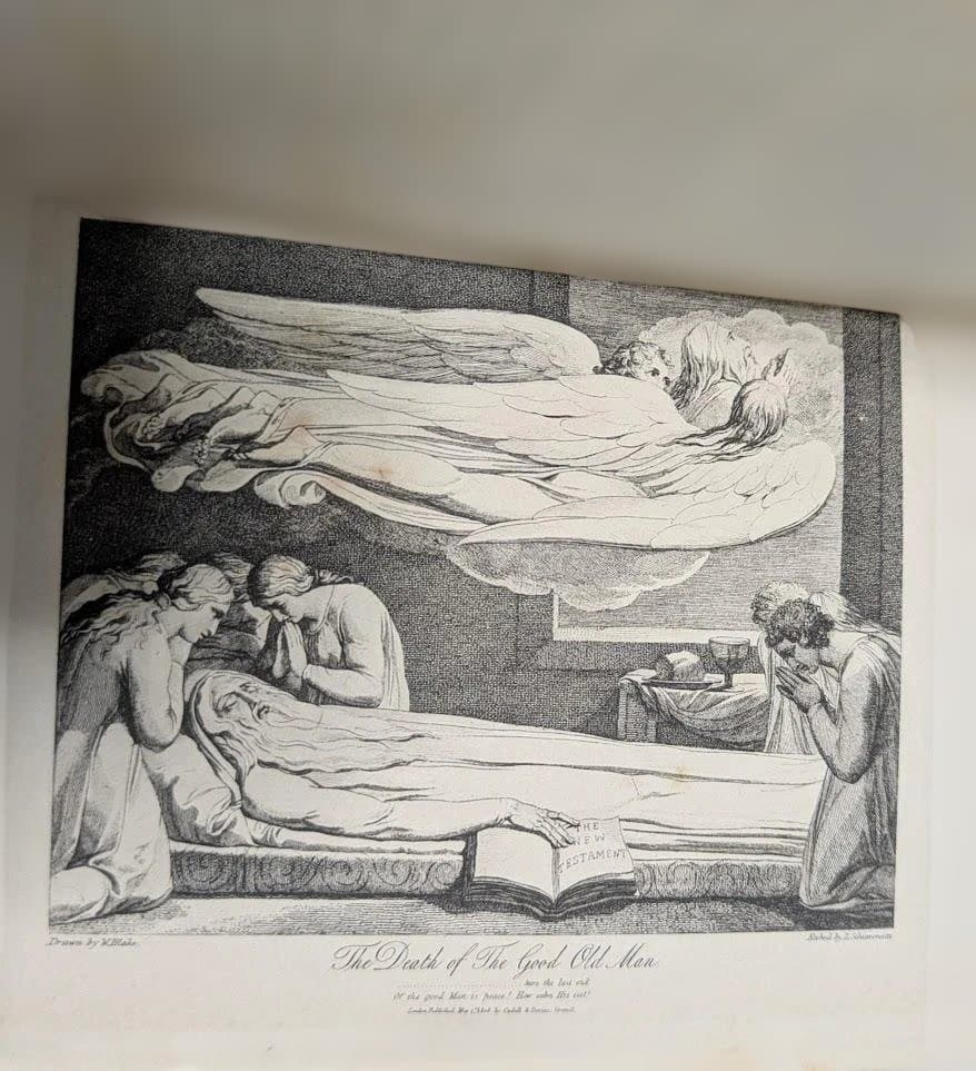 ★希少 ★ウィリアム・ブレイク★挿画本 The Grave★銅版画 13点★