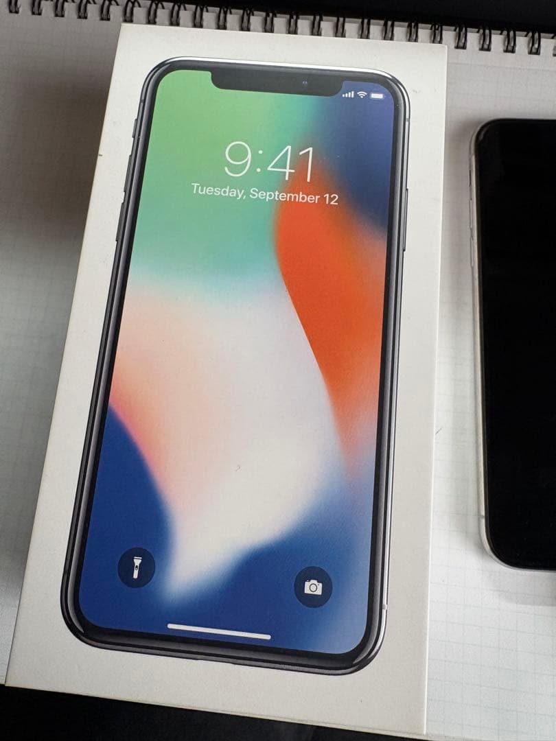 iPhoneX 64GB シルバー SIMロック解除済
