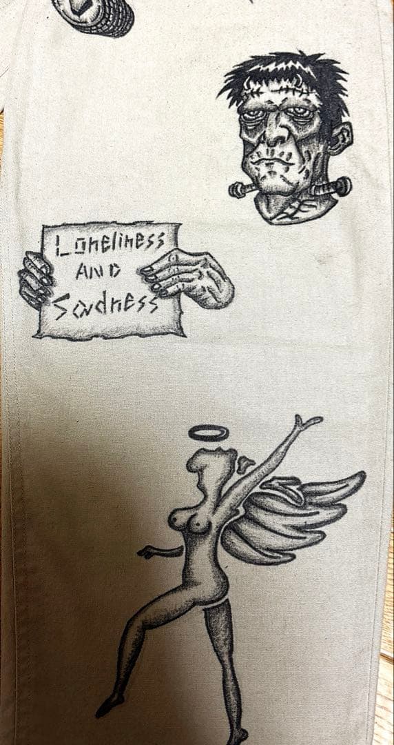 古着 ペイントパンツ メモリアルパンツ ワーク チノパン