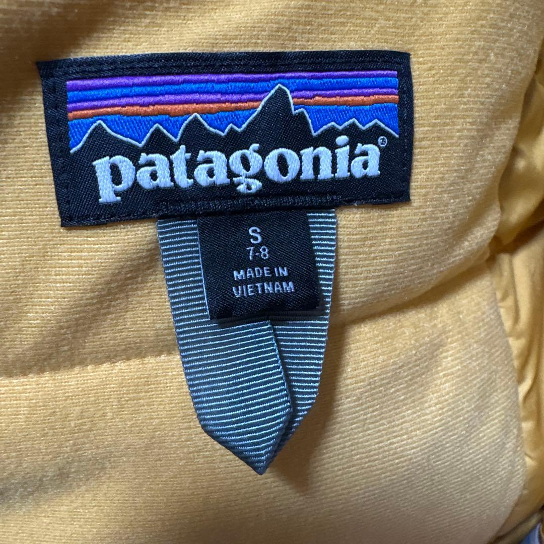 patagonia キッズ・パウダー・タウン 上下セットS ピンク/グレー