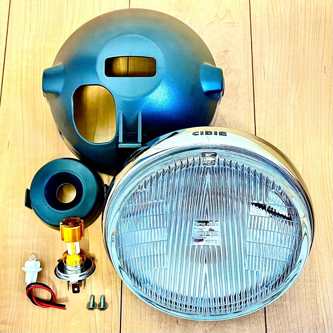 当時物 シビエ 凹み ヘッドライト CIBIE スーパーオスカー マーシャル