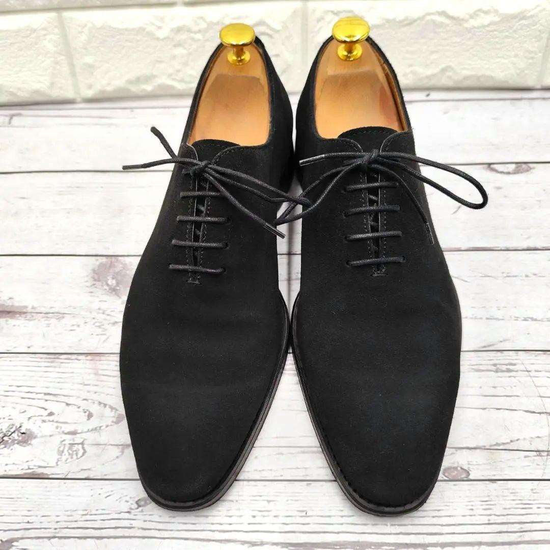 美品 Berwick1707 バーウィック 黒 ホールカット スエード 内羽根