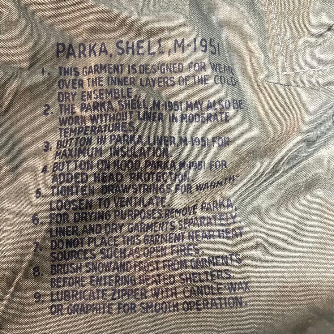 米軍　M51 フィールドパーカー　モッズコートフルセット　リアルファー　官給品