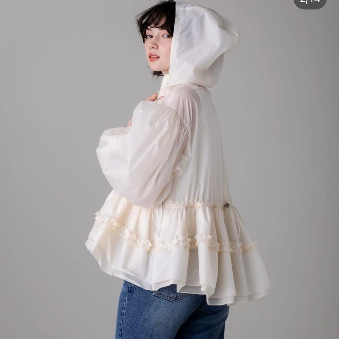 elu. UVcut sheer Parker アイボリー