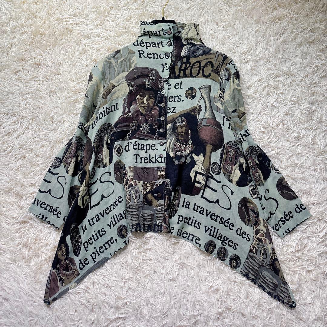 希少✨トクコ・プルミエヴォル ブラウス 日本製 民族 総柄 チュニック