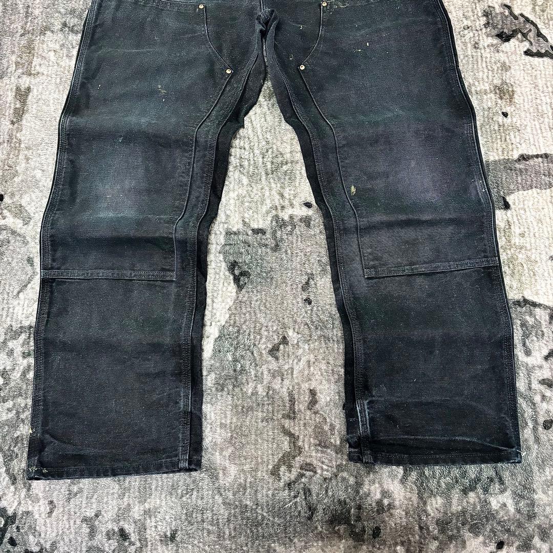 極太 ビックシルエット ゆるだぼ 38×32 YKKジップ 金ボタン 良フェード