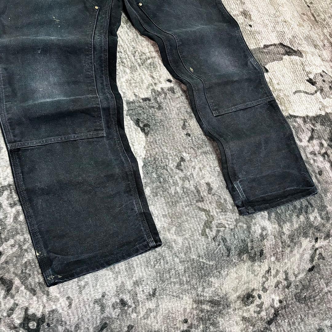 極太 ビックシルエット ゆるだぼ 38×32 YKKジップ 金ボタン 良フェード